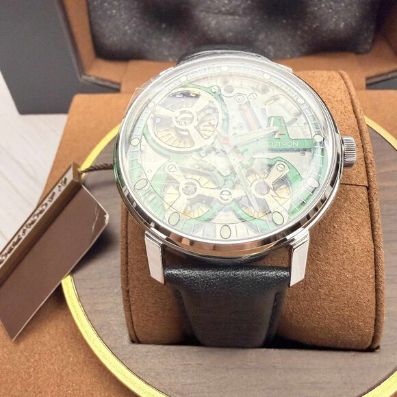 Accutron Electrostatic Spaceview 2020 Gray/Green 2ES6A001 - Picture 1 of 13